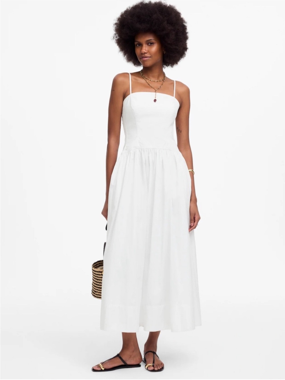 Madewell White Maxi Sundress